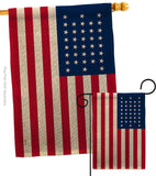 United States (1865–1867) - Nationality Flags of the World Impressions Decorative Flags HG141116 Made In USA