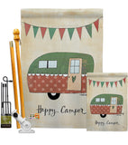 Camper - Outdoor Nature Vertical Impressions Decorative Flags HG109046 Made In USA