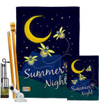 Summer Fireflies - Outdoor Nature Vertical Impressions Decorative Flags HG137030 Made In USA