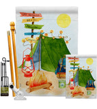 Travel & Camp - Outdoor Nature Vertical Impressions Decorative Flags HG137586 Made In USA