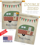 Camper - Outdoor Nature Vertical Impressions Decorative Flags HG109046 Made In USA