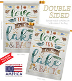 Love You To the Lake - Outdoor Nature Vertical Impressions Decorative Flags HG109049 Made In USA