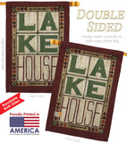 Lake House - Outdoor Nature Vertical Impressions Decorative Flags HG109057 Made In USA