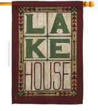 Lake House - Outdoor Nature Vertical Impressions Decorative Flags HG109057 Made In USA