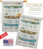 Life At The Lake - Outdoor Nature Vertical Impressions Decorative Flags HG109071 Made In USA