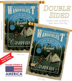 Around the Campfire - Outdoor Nature Vertical Impressions Decorative Flags HG109078 Made In USA