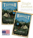 Around the Campfire - Outdoor Nature Vertical Impressions Decorative Flags HG109078 Made In USA