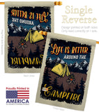 Better Campfire - Outdoor Nature Vertical Impressions Decorative Flags HG109079 Made In USA