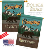 Adventure Camping - Outdoor Nature Vertical Impressions Decorative Flags HG137223 Made In USA