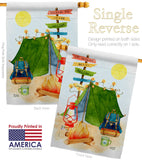 Travel & Camp - Outdoor Nature Vertical Impressions Decorative Flags HG137586 Made In USA