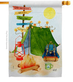 Travel & Camp - Outdoor Nature Vertical Impressions Decorative Flags HG137586 Made In USA