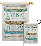 Life At The Lake - Outdoor Nature Vertical Impressions Decorative Flags HG109071 Made In USA