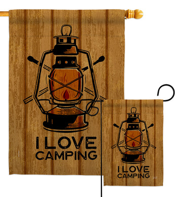 Love Camping - Outdoor Nature Vertical Impressions Decorative Flags HG137602 Made In USA