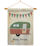 Camper - Outdoor Nature Vertical Impressions Decorative Flags HG109046 Made In USA