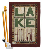 Lake House - Outdoor Nature Vertical Impressions Decorative Flags HG109057 Made In USA