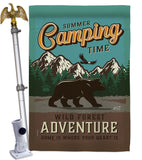 Adventure Camping - Outdoor Nature Vertical Impressions Decorative Flags HG137223 Made In USA