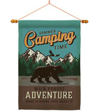 Adventure Camping - Outdoor Nature Vertical Impressions Decorative Flags HG137223 Made In USA