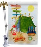 Travel & Camp - Outdoor Nature Vertical Impressions Decorative Flags HG137586 Made In USA