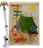 Travel & Camp - Outdoor Nature Vertical Impressions Decorative Flags HG137586 Made In USA