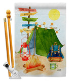 Travel & Camp - Outdoor Nature Vertical Impressions Decorative Flags HG137586 Made In USA