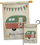 Camper - Outdoor Nature Vertical Impressions Decorative Flags HG109046 Made In USA