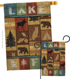 Lake Life - Outdoor Nature Vertical Impressions Decorative Flags HG109055 Made In USA