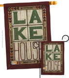 Lake House - Outdoor Nature Vertical Impressions Decorative Flags HG109057 Made In USA