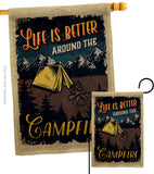 Better Campfire - Outdoor Nature Vertical Impressions Decorative Flags HG109079 Made In USA