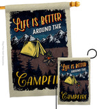 Better Campfire - Outdoor Nature Vertical Impressions Decorative Flags HG109079 Made In USA