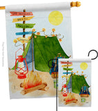 Travel & Camp - Outdoor Nature Vertical Impressions Decorative Flags HG137586 Made In USA