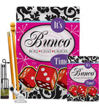 It's Bunco Time! - Party & Celebration Special Occasion Vertical Impressions Decorative Flags HG115098 Made In USA