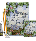 All Things Are Possible With God - Impressions Decorative Garden Flag G165110-BO