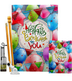 Celebrate Birthday - Party & Celebration Special Occasion Vertical Impressions Decorative Flags HG137081 Made In USA