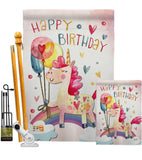 Unicorn Birthday - Party & Celebration Special Occasion Vertical Impressions Decorative Flags HG137163 Made In USA