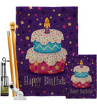 Celerate Birthday - Party & Celebration Special Occasion Vertical Impressions Decorative Flags HG137417 Made In USA
