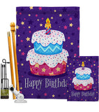 Celerate Birthday - Party & Celebration Special Occasion Vertical Impressions Decorative Flags HG137417 Made In USA