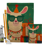 Cool Llamas Birthday - Party & Celebration Special Occasion Vertical Impressions Decorative Flags HG192186 Made In USA
