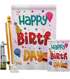 Cute Birthday - Party & Celebration Special Occasion Vertical Impressions Decorative Flags HG192209 Made In USA