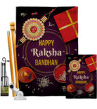 Raksha Bandhan - Party & Celebration Special Occasion Vertical Impressions Decorative Flags HG192628 Made In USA