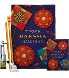 Rakhi Purnima - Party & Celebration Special Occasion Vertical Impressions Decorative Flags HG192629 Made In USA