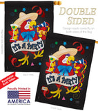 It's a Party Parrot - Party & Celebration Special Occasion Vertical Impressions Decorative Flags HG115040 Made In USA