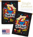 It's a Party Parrot - Party & Celebration Special Occasion Vertical Impressions Decorative Flags HG115040 Made In USA