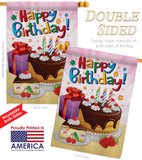 Happy Birthday - Party & Celebration Special Occasion Vertical Impressions Decorative Flags HG115073 Made In USA