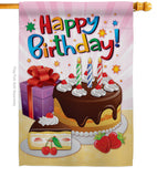 Happy Birthday - Party & Celebration Special Occasion Vertical Impressions Decorative Flags HG115073 Made In USA