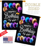 Hooray Birthday - Party & Celebration Special Occasion Vertical Impressions Decorative Flags HG115164 Made In USA