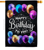 Hooray Birthday - Party & Celebration Special Occasion Vertical Impressions Decorative Flags HG115164 Made In USA