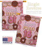 Sweet sixteen - Party & Celebration Special Occasion Vertical Impressions Decorative Flags HG115175 Made In USA