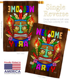 Welcome Tiki Party - Party & Celebration Special Occasion Vertical Impressions Decorative Flags HG137062 Made In USA