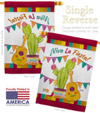 Viva La Fiesta - Party & Celebration Special Occasion Vertical Impressions Decorative Flags HG137112 Made In USA