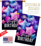 Happy Birthday Balloon - Party & Celebration Special Occasion Vertical Impressions Decorative Flags HG137180 Made In USA